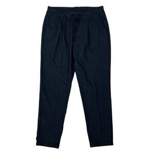 Cambio Jaqueline Black Relaxed Fit Drawstring Tapered‎ Pants Comfort Stretch 8
